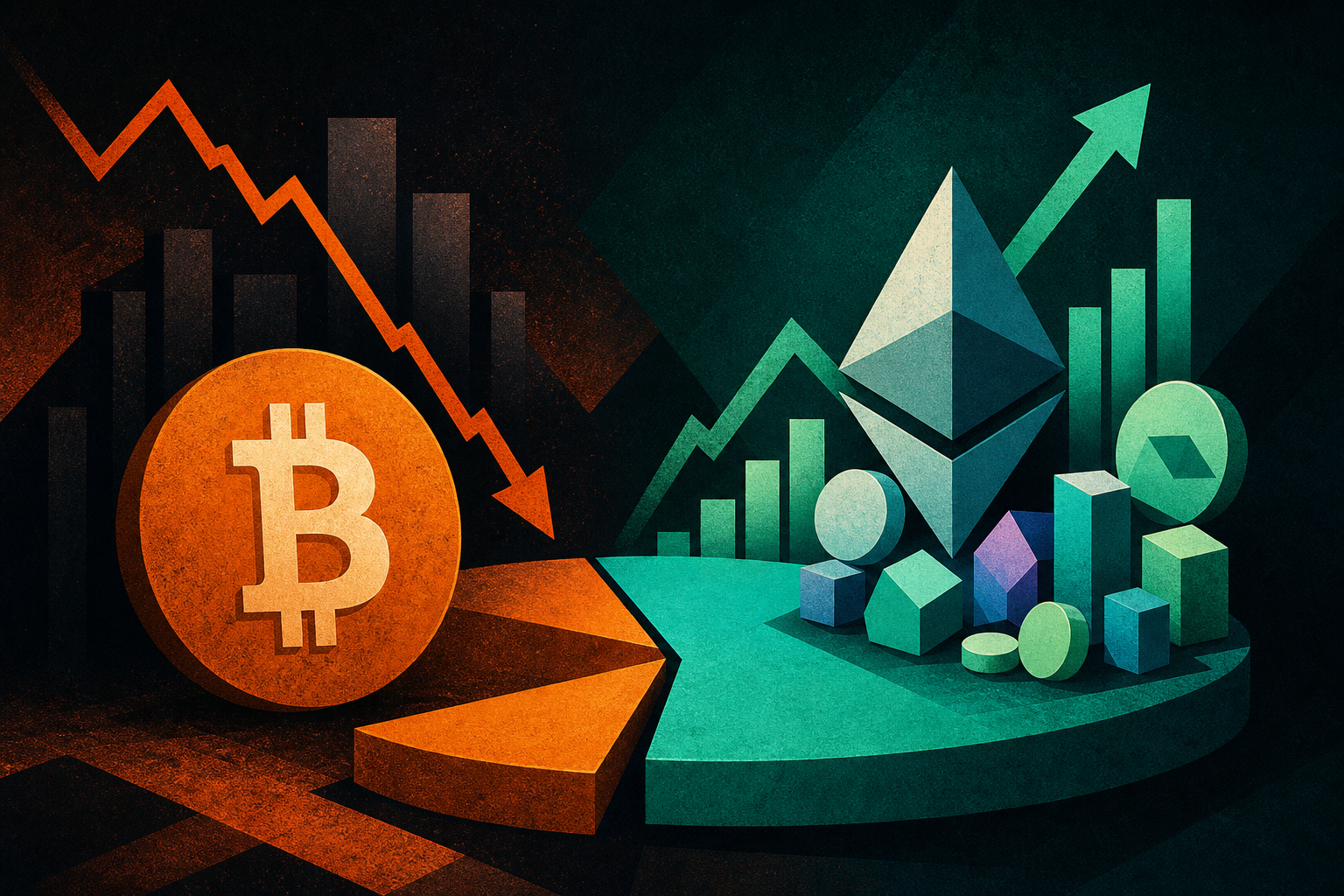 Bitcoin dominance hits one-month low as altcoin winners start breaking away