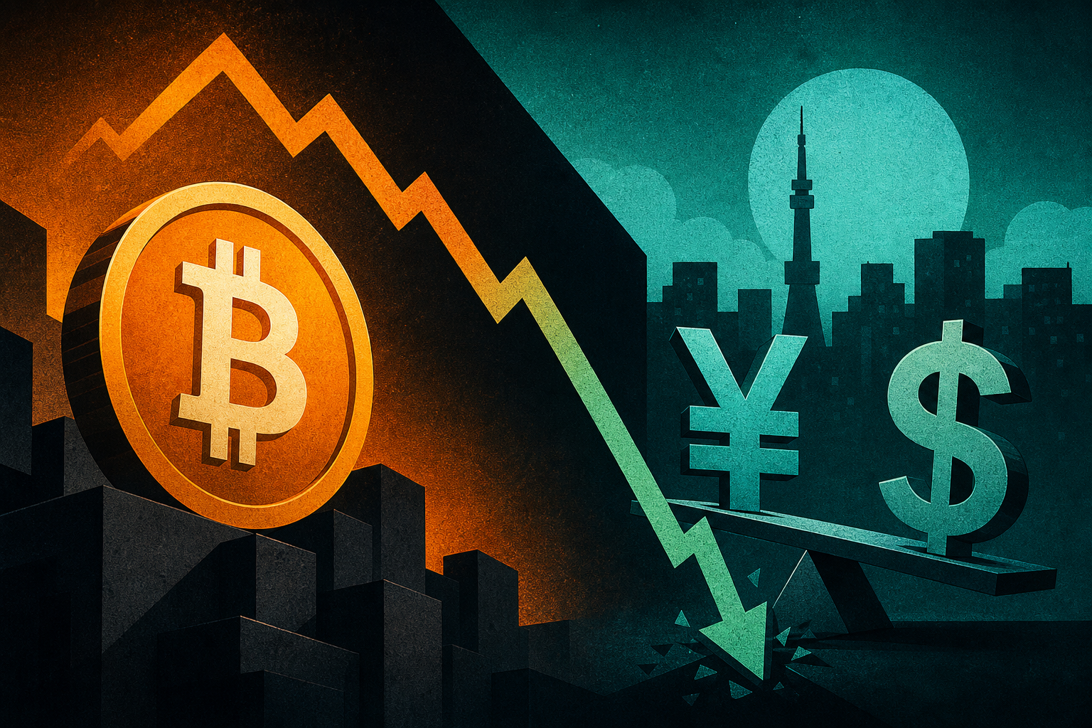 Bitcoin's 52-week correlation with USD/JPY hits -0.90, undercutting 'carry trade' theory