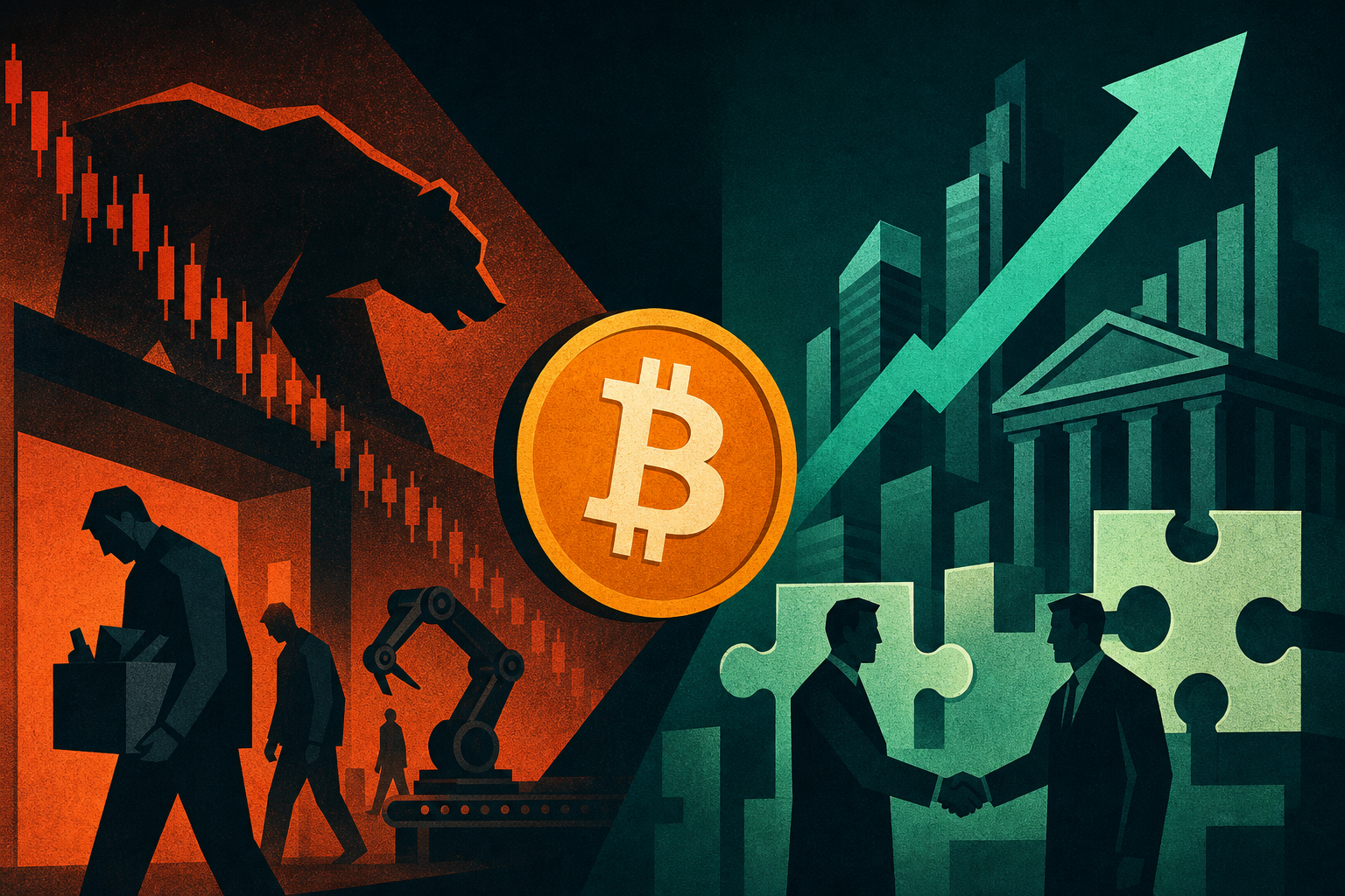 Bitcoin’s bear market struggle is killing crypto jobs but fueling a $10 billion Wall Street-backed M&A boom