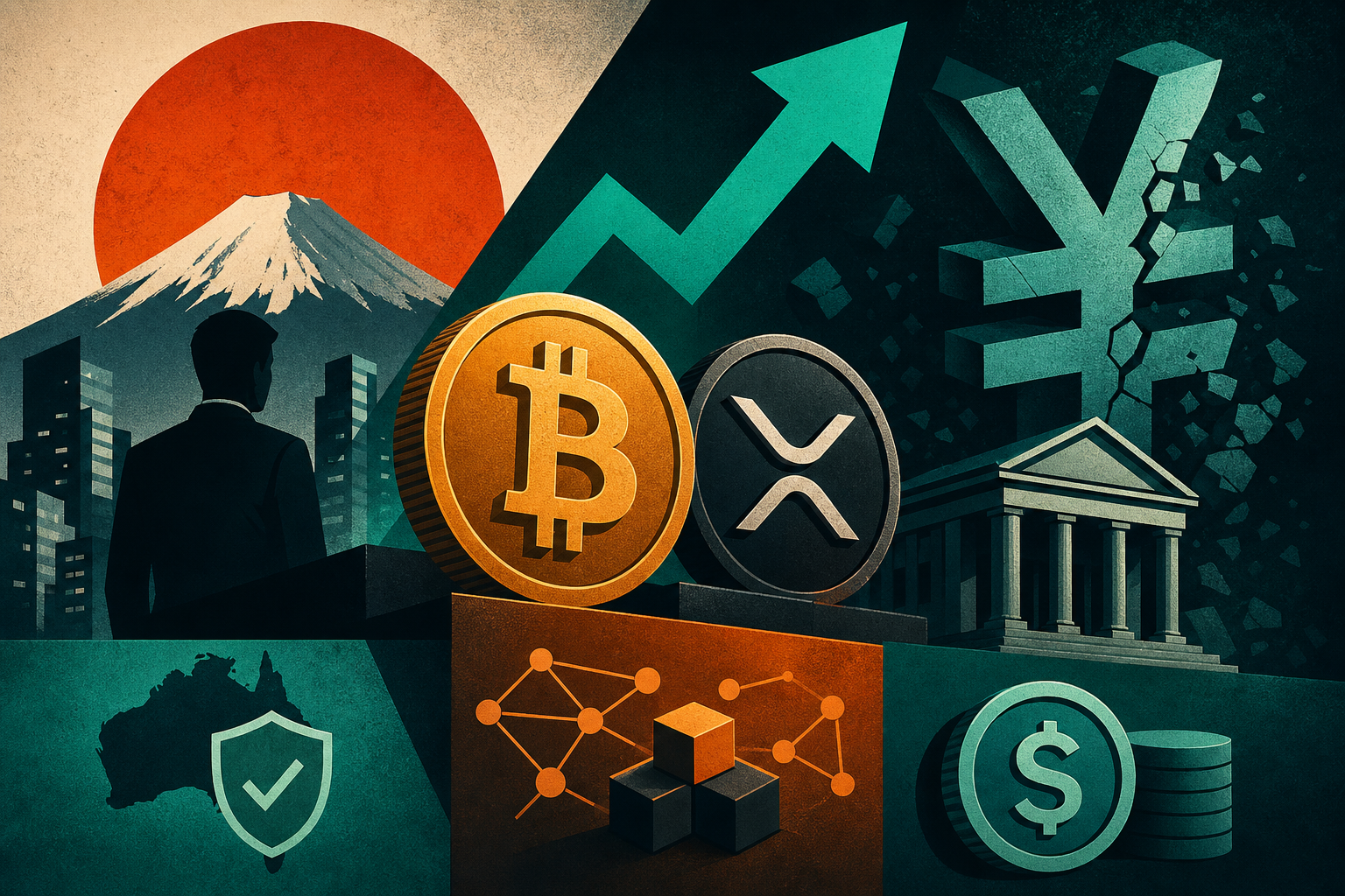 Bitcoin, XRP draw Japanese firms as weak yen drives treasury diversification